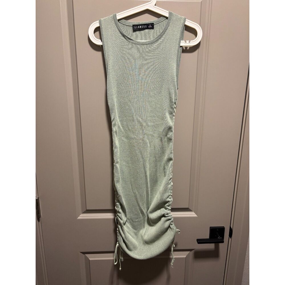 Lioness Military Minds Mini Dress Sage Green